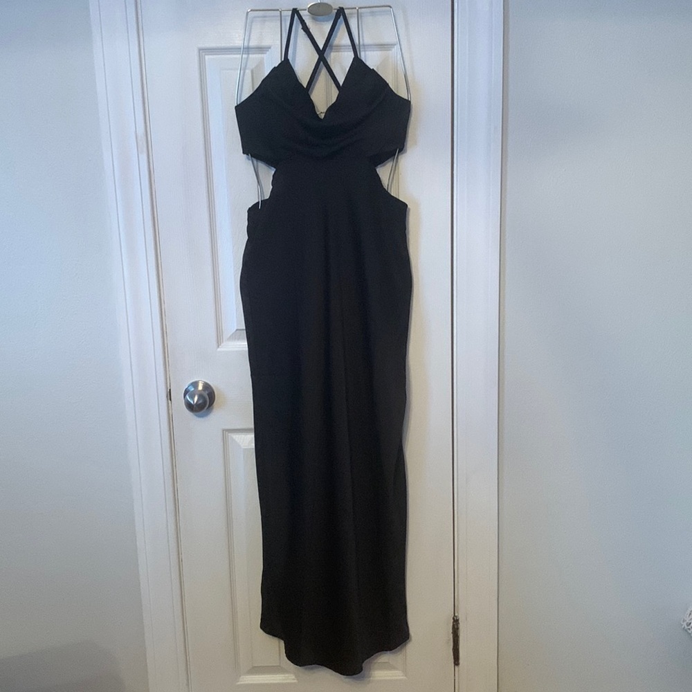 SHE + SKY Black Maxi Dress Size L #168